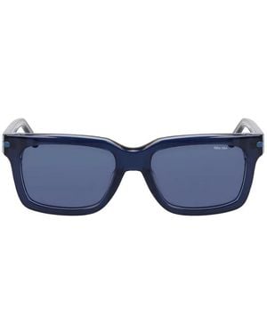 Nike Rectangle-Frame Sunglasses - Blue
