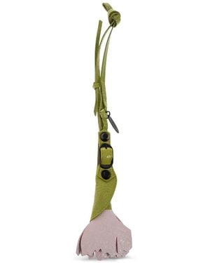 Balenciaga Le City Carnation Keyring - White