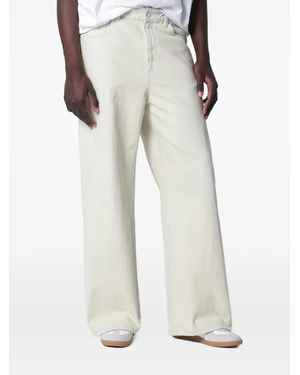 A.P.C. Wideleg Light Bleached Jeans - White