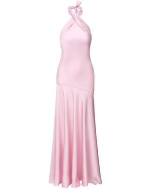Il Volo Halter Neck Maxi Dress - Pink