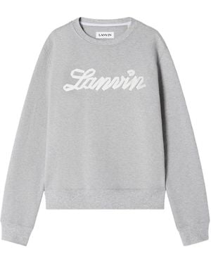 Lanvin Crewneck Long-Sleeved Sweatshirt - Grey