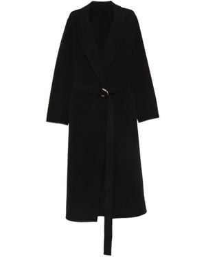 Marella Mantel mit Gürtel - Schwarz