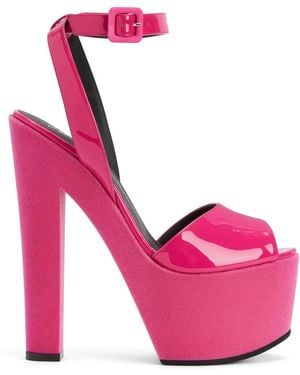 Giuseppe Zanotti Tarifa 170mm プラットフォーム サンダル - ピンク