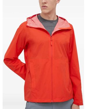 Jack Wolfskin Veste Zippée À Capuche - Rouge
