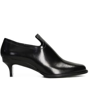 Christopher Esber Diane Pointed-Toe Kitten-Heel Mules - Black
