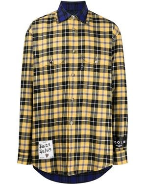 COOL T.M Chemise À Carreaux - Jaune