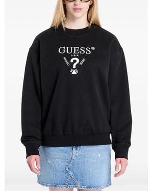 Guess Embroidered Sweatshirt - Black