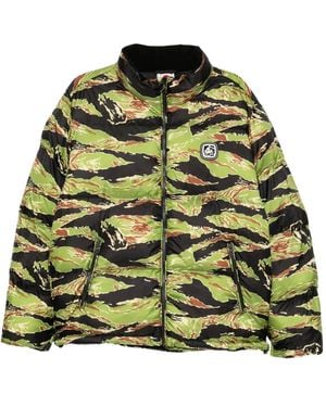 ICECREAM Doudoune À Motif Tigré - Green