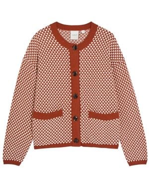 Varley Gemusterter Elmwick Cardigan - Pink