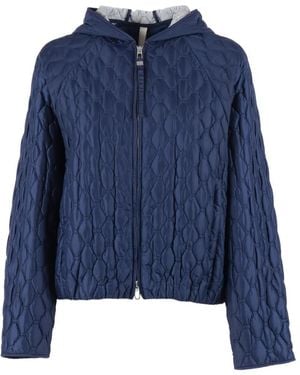 DUNO Quilted Hooded Jacket - Blue