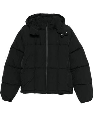 Arte' Logo-Embroidered Padded Jacket - Black