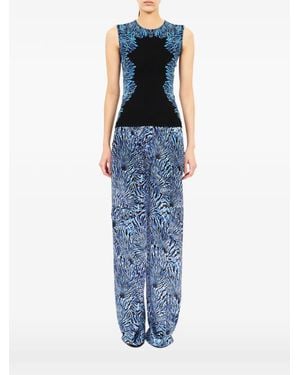 Ulla Johnson Aylin Jacquard-Knit Top - Blue