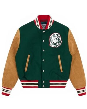 BBCICECREAM Astro Golf Club Embroidered-Logo Varsity Jacket - Green