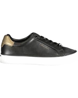 Calvin Klein Round-Toe Trainers - Black