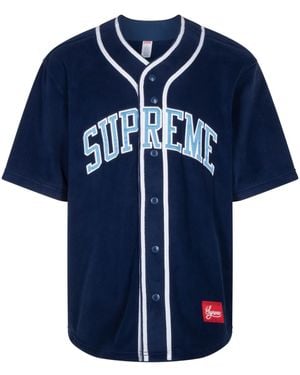 Supreme Polartec Baseball T-Shirt - Blau