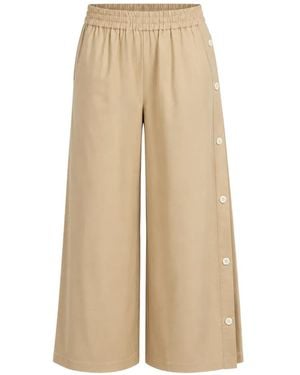 Arlo Mott Baxter Button-Detail Pants - Natural