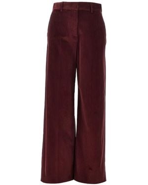 Weekend by Maxmara Corduroy Wide-Leg Pants - Purple