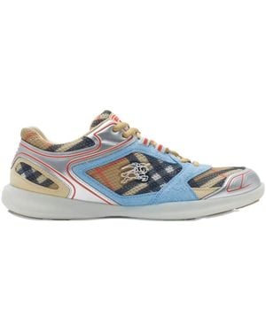 Burberry Sneakers Check Matrix - Blu