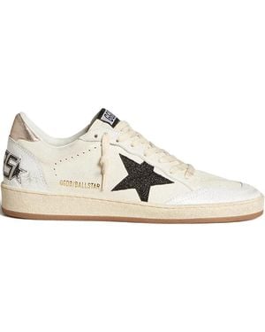 Golden Goose Ball Star Trainers - White