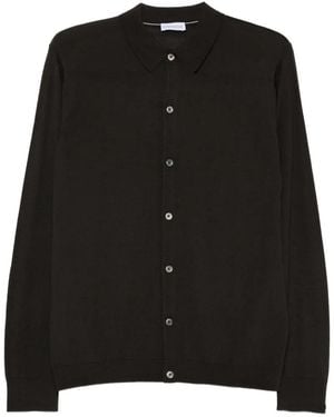 ÉPHÉMÈRE Button-Up Cardigan - Black