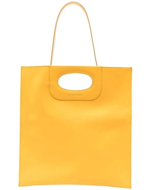 Gherardini Piattina Cut-Out-Handle Clutch Bag - Yellow