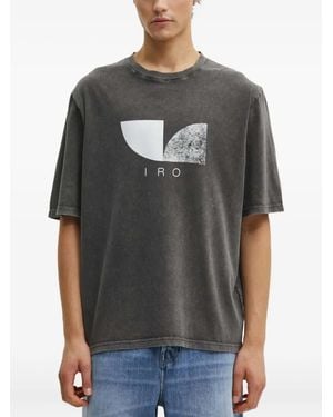 IRO T-Shirt À Imprimé Graphique - Gris