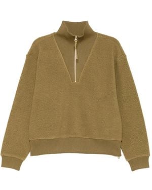 Varley Jaylin Fleecepullover Mit Kurzem Reißverschluss - Grün