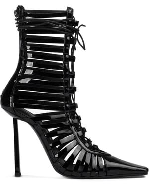 Le Silla Botas con tiras cruzadas - Negro