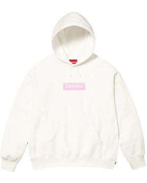Supreme Box-Logo Hoodie - White
