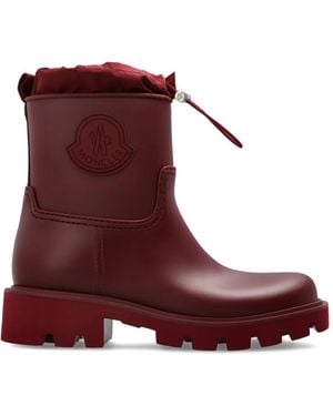 Moncler Kickstream Rain Boots - Red