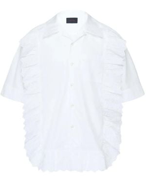 Simone Rocha Chemise À Volants - White