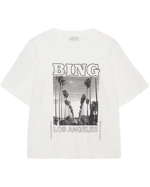 Anine Bing Louis T-Shirt Bing Tour - White
