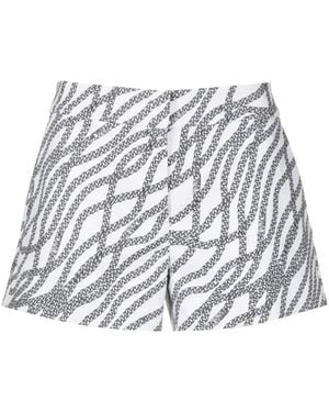 MICHAEL Michael Kors Shorts con cadenas estampadas - Blanco