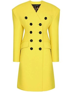 Dolce & Gabbana Cappotto in lana vergine - Giallo