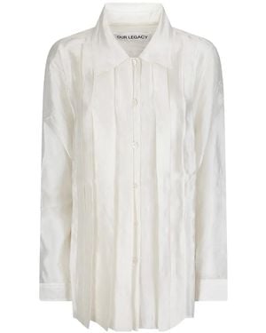 Our Legacy Tuxedo Every Pleated Shirt - White