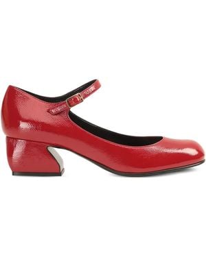 Sergio Rossi 45Mm Buckle-Strap Pumps - Red