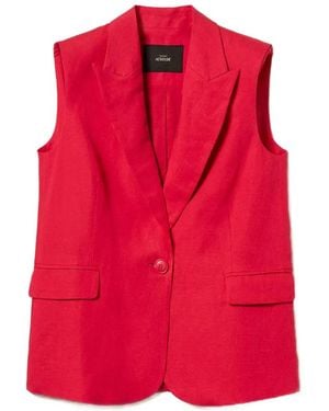 Twinset Single-Breasted Waistcoat - Red