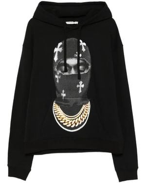 ih nom uh nit Graphic-Print Hoodie - Black