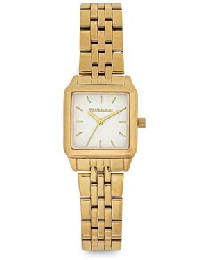 Trussardi T-Shape Square-Face 33Mm Watch - Metallic