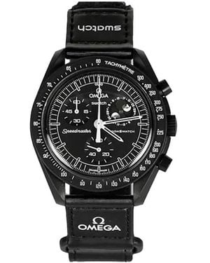 Omega X Swatch Mission To Moonphase Snoopy 42Mm - Black
