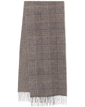 Barbour Écharpe À Franges Motif Prince De Galles - Gray