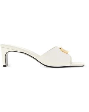 Gucci Sandalen Mit Gg-Logo - Weiß