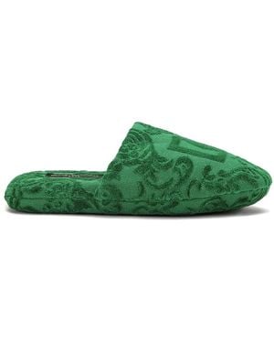 Dolce & Gabbana Dgジャカード スリッポン - グリーン