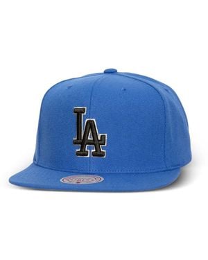 Mitchell & Ness Mlb Los Angeles Dodgers Logo-Eclipse Snapback Cap - Blue