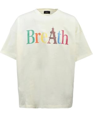 BREATH Logo-Print Cotton T-Shirt - White