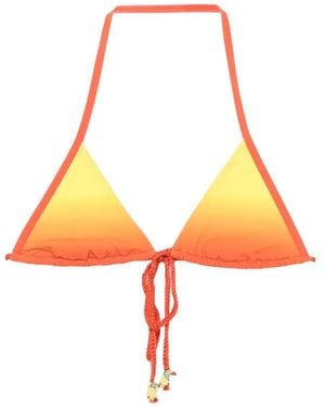 Christopher Esber Haut De Bikini Cusa À Effet Dégradé Et Breloque - Orange