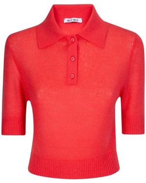 ELY ELY Top Polo Margot - Rouge