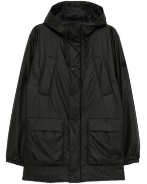 Rains Giacca Con Applicazione Logo - Nero