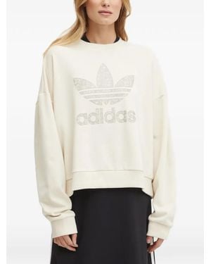 adidas Felpa Con Logo - Bianco