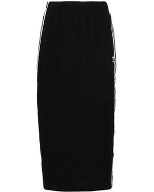 adidas Geribbelde Kokerrok - Zwart